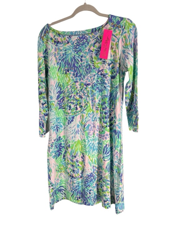 Lilly Pulitzer Dresses & Skirts - Lilly Pulitzer Multicolor Floral Shift Dress - Blue Green Pink Large NYT
